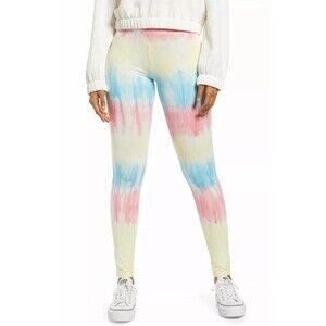 BP High Rise Leggings Mulicolor Pastel Rainbow